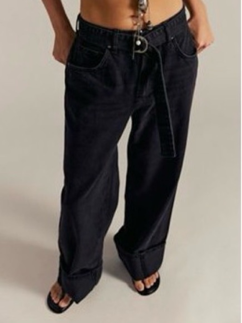 Free People East Bay cuffed jeans 26